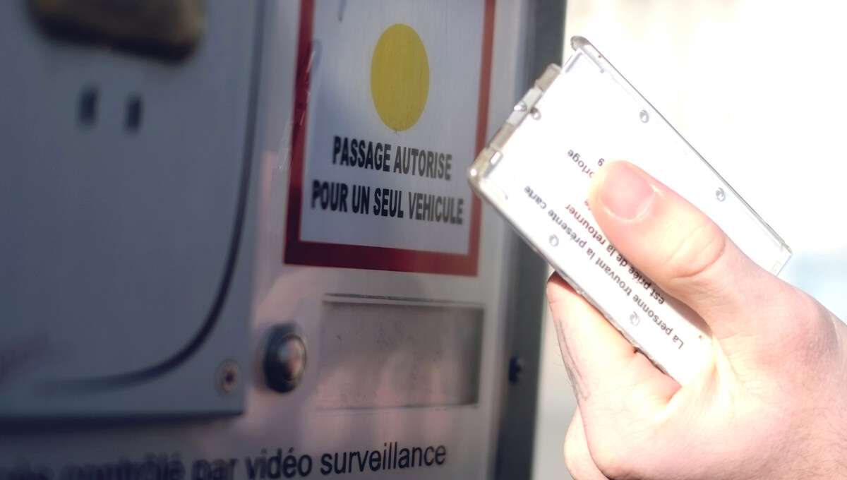 Badge en zone piétonne