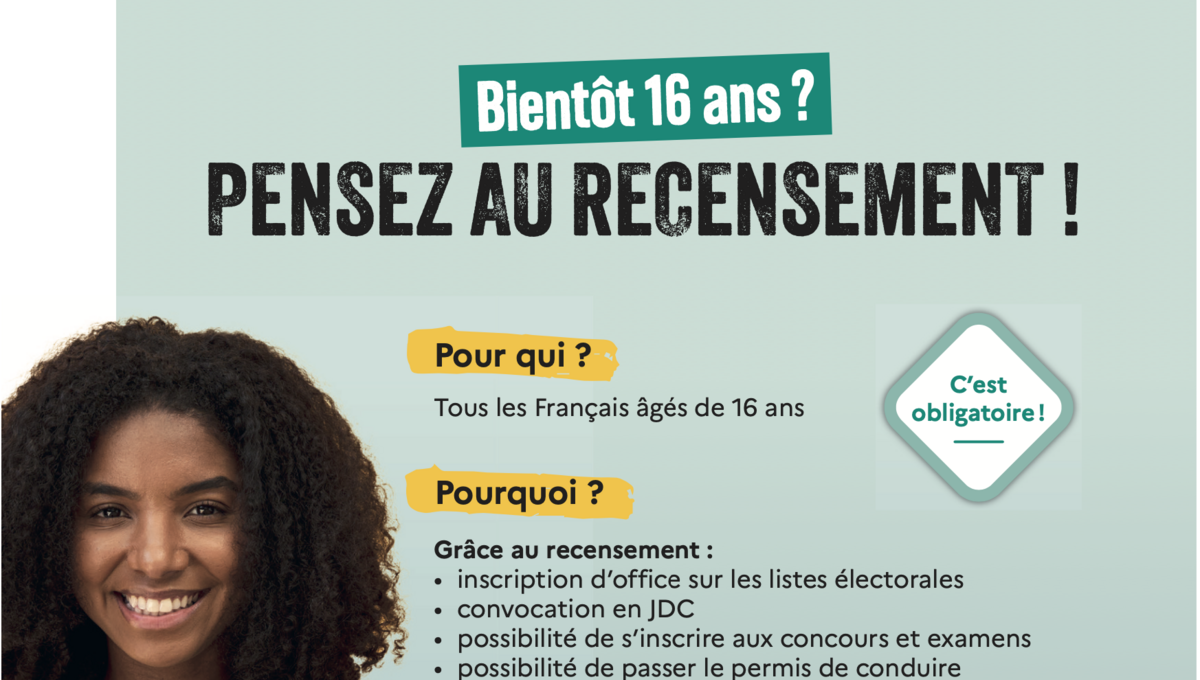 Recensement citoyen obligatoire à 16 ans